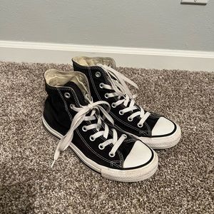Black hightop Converse